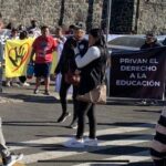 Fotografía- Manifestación pacífica de padres de familia en el Liceo Mexicano Japonés del Pedregal