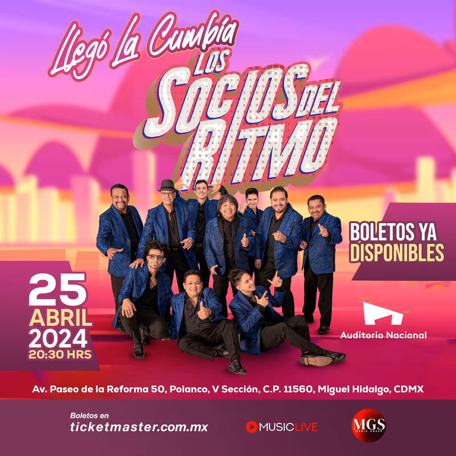 SOCIOS DEL RITMO AUD NAL ENE 2024 CARTEL