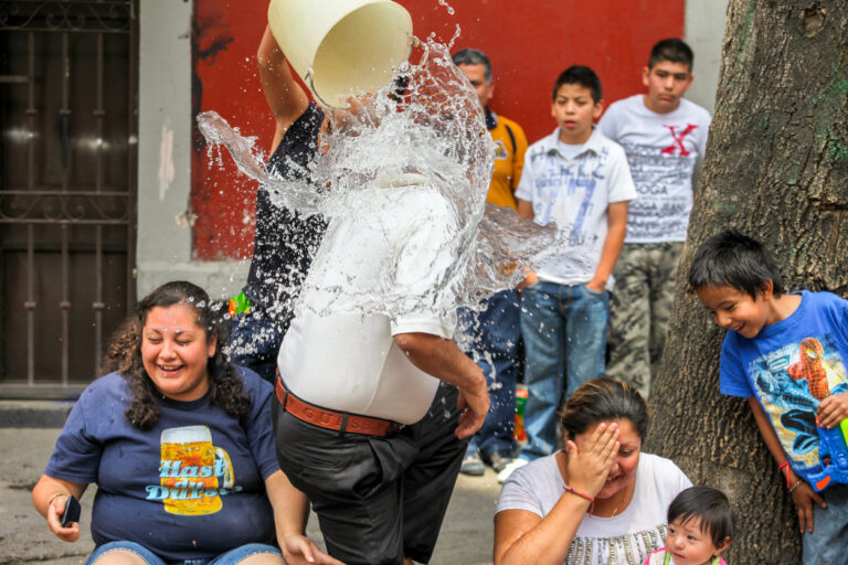 Celebrations of Holy Saturday (Sabado de Gloria) in the center of Mexico City