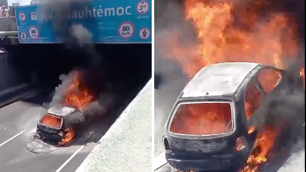 video-se-incendia-vehiculo-en-viaducto-y-avenida-cuauhtemoc