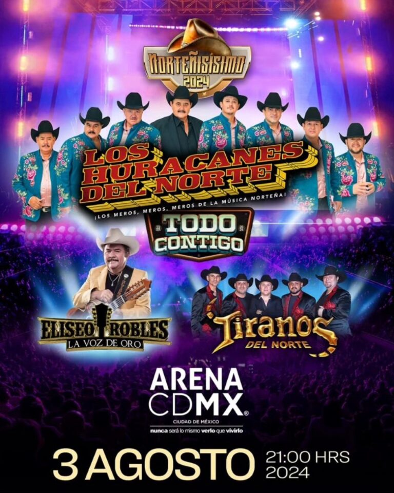 HURACANES DEL NORTE AGOSTO 2024 ARENA CDMX CARTEL