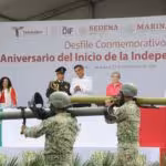 Presidió Américo Villarreal desfile cívico-militar por el 214 aniversario del inicio de la independencia